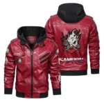 Unisex Red Cyberpunk 2077 Leather Jacket