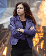 Dana Delorenzo Ash vs Evil Dead Purple Leather Jacket