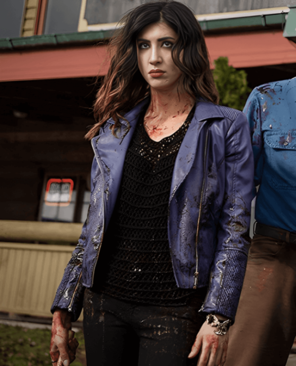 Ash vs Evil Dead Dana Delorenzo Purple Leather Jacket