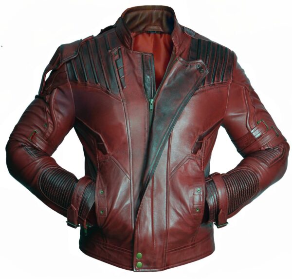 Peter Quill Guardians of the Galaxy brown leather jacket