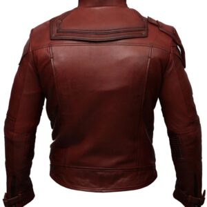 Guardians of the Galaxy Peter Quill brown leather jacket