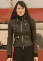 Michelle Ryan Doctor Who S04 Black Leather Jacket