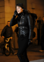Michelle Ryan Black Doctor Who S04 Leather Jacket