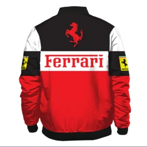 Ferrari Racing Bomber Letterman Jacket