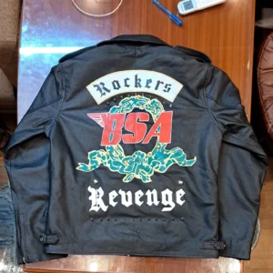 Faith Rockers George Michael BSA black leather jacket