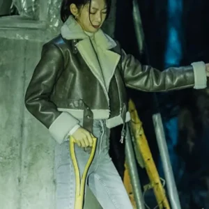 Lee Yoo Jeong Karma 2025 Gong Seung Yeon black leather jacket