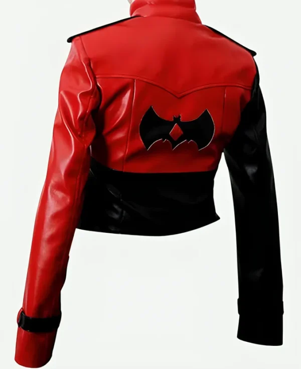 Harley Quinn Cropped Leather Jacket Injustice 2