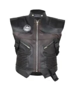 Clint Barton The Avengers black leather Vest