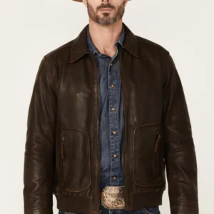 Hector Dark Brown Leather Jacket
