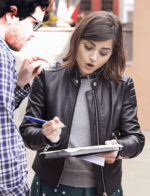 Jenna Coleman Black Doctor Who Clara Oswald Leather Jacket