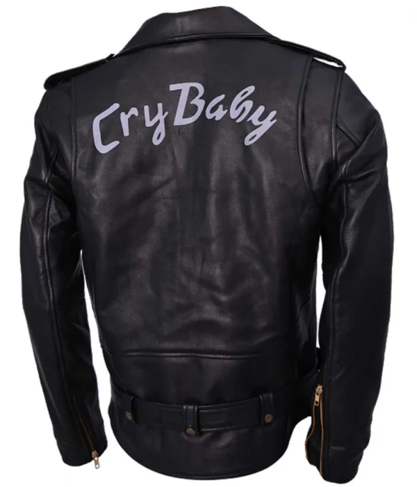 Johnny Depp black Cry Baby leather jacket