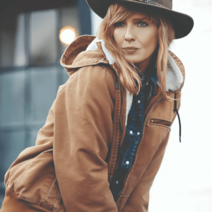 Yellowstone Beth Dutton Brown Hoodie Jacket
