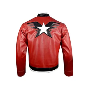 King of Fighters Rock Howard White Leather Jacket