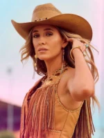 Railbird Festival 2025 Lainey Wilson brown fringe Vest