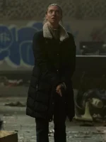 Mickey Long Bright River 2025 Amanda Seyfried puffer trench coat