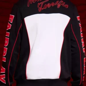Superman 2025 Mister Terrific black and white leather jacket