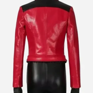 Naomi Brooke Red Watch Dogs Legion Leather Jacket