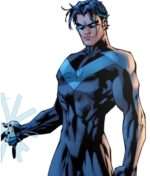Dick Grayson Nightwing Black Leather Jacket