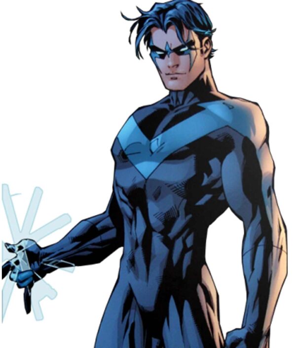 Dick Grayson Nightwing Black Leather Jacket