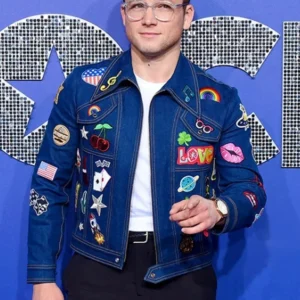 Elton John Rocketman blue denim jacket