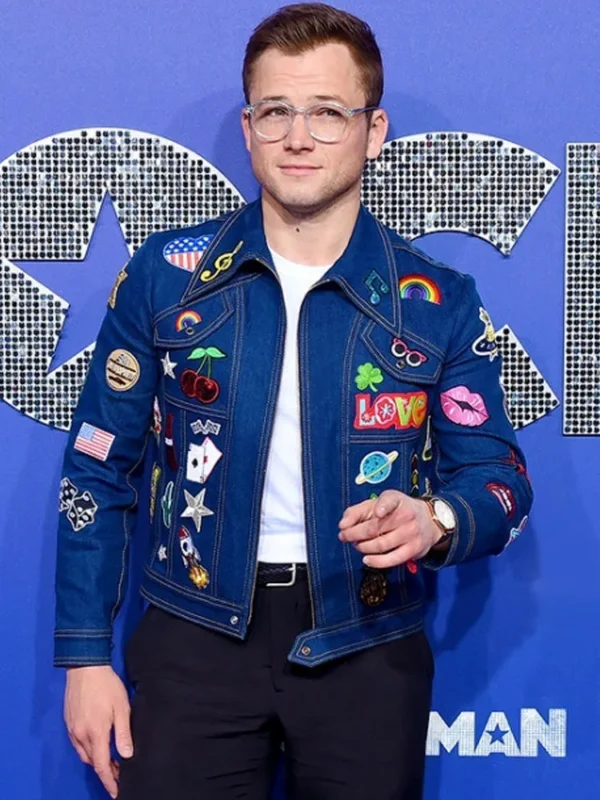 Elton John Rocketman blue denim jacket