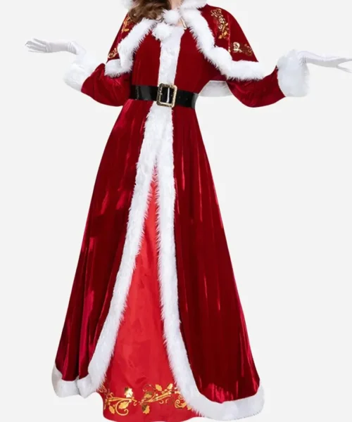 Women’s Red Christmas Shearling Coat