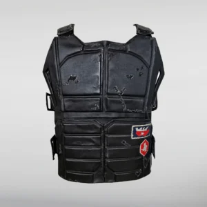 Keanu Reeves black Cyberpunk 2077 leather jacket