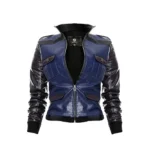 Sonya Blade Mortal Kombat 11 Blue Leather Jacket