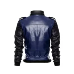 Mortal Kombat 11 Sonya Blade Blue Leather Jacket
