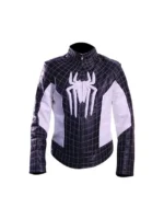 Peter Parker Spiderman Black Leather Jacket