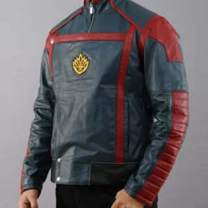 Guardians of the Galaxy Star Lord blue leather jacket