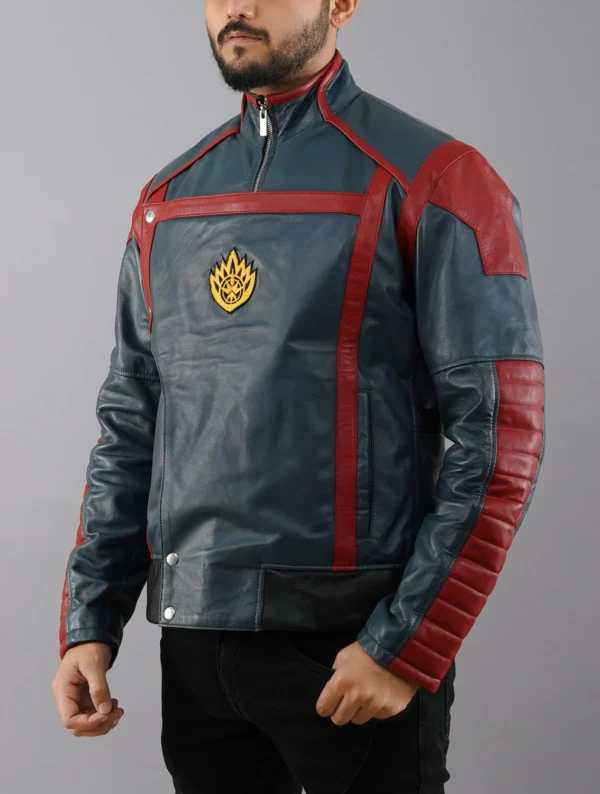 Guardians of the Galaxy Star Lord blue leather jacket