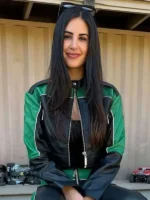 Michelle Lally The Valley black leather jacket