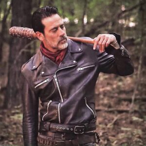 Negan The Walking Dead Black Leather Jacket