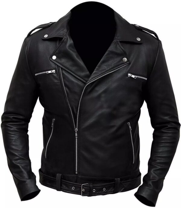 The Walking Dead Negan Black Leather Jacket