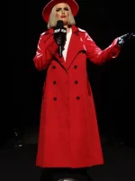 AEW Collision 2025 Toni Storm red trench Coat