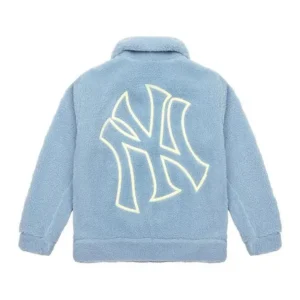 MLB 2025 New York Yankees unisex sherpa leather jacket