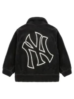 Yankees MLB 2025 black sherpa jacket