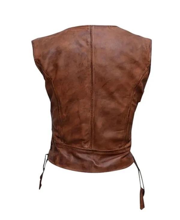 Michonne Brown Walking Dead Leather Jacket