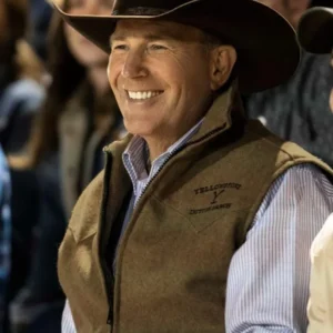 Yellowstone Kevin Costner John Dutton brown Vest