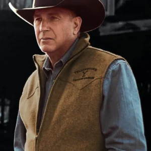 John Dutton Yellowstone Kevin Costner brown Vest