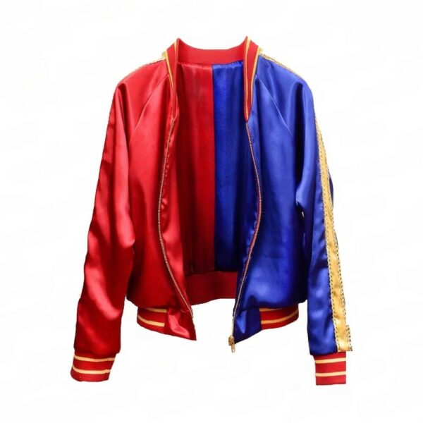 Margot Robbie red Suicide Squad jacket