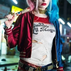 Harley Quinn Suicide Squad red jacket