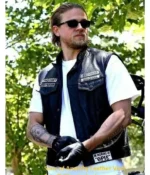 Charlie Hunnam black Sons of Anarchy leather jacket