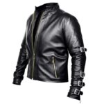 K Dash black King of Fighters leather jacket