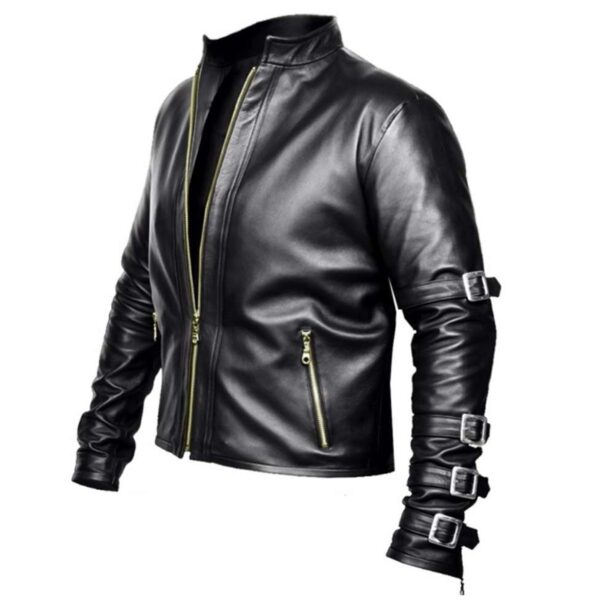K Dash black King of Fighters leather jacket
