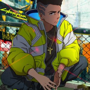 David Martinez Cyberpunk 2077 yellow leather jacket