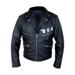BSA George Michael black leather jacket