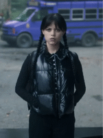 jenna ortega wednesday puffer vest