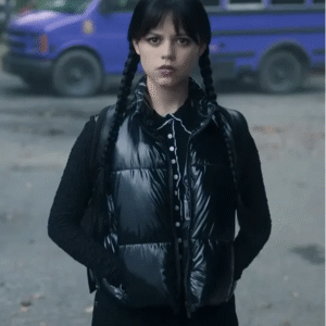 jenna ortega wednesday puffer vest